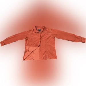New Woolrich Women’s M orange, corduroyed button up